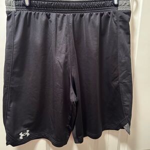 Under Armour Black and Gray Athletic Shorts